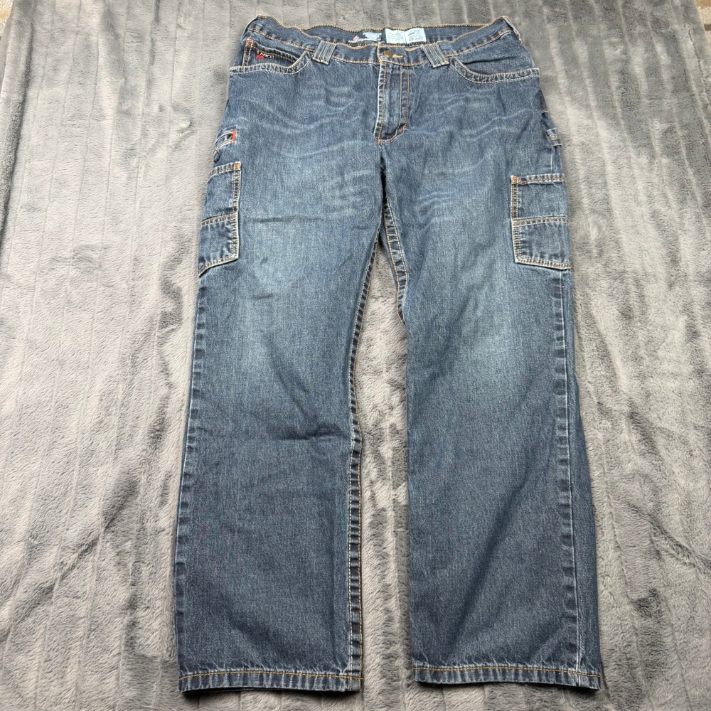 LAPCO FR Mens Carolina Protect 350 Flame Resistant Carpenter Denim Jeans 38x30